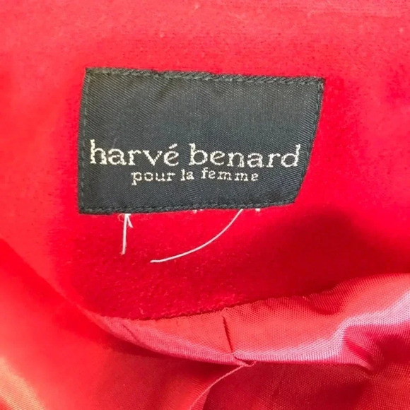 Harve’ Benard Pour La Famme Wool Blend 1 Button Women Coat Blazer Size Xl Pocket - Picture 4 of 6